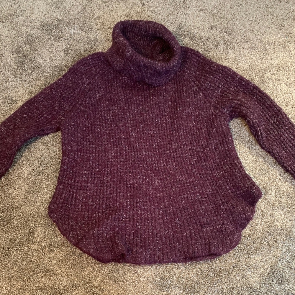 Free People wool turtleneck sweater sz M